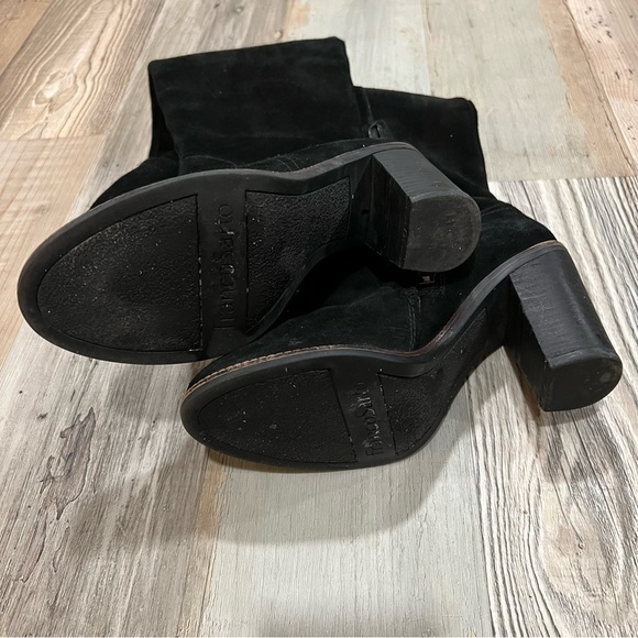 Black real suede tall boots 👢 like new Franco Sarto 7 - Picture 5 of 6